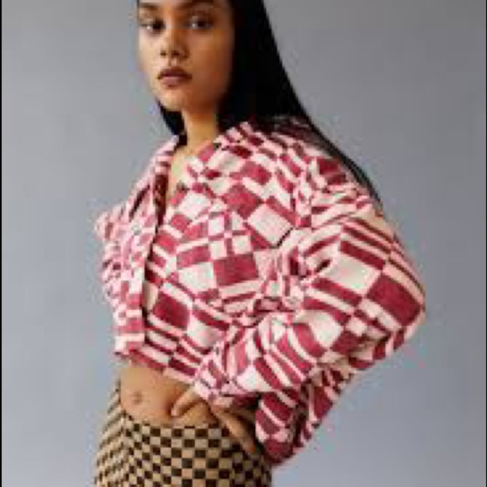 Urban outfitters BDG cropped flannel top